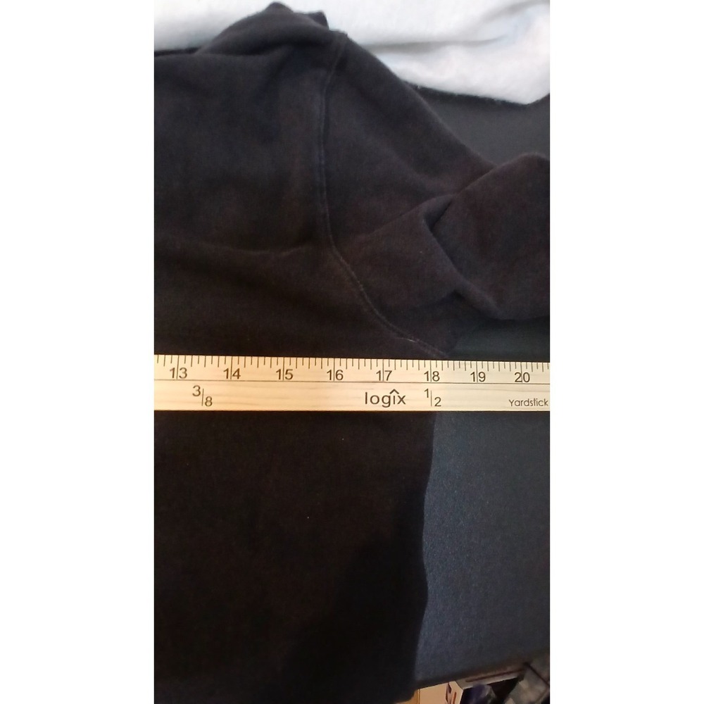 Polo Jeans Co Ralph Lauren‎ Hoodie Jacket Black Zip Up Pocket Hoodie Small Flaw - Picture 8 of 9